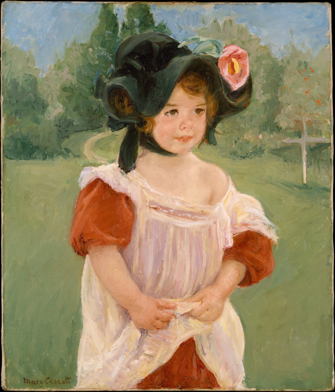 Dzieciństwo w ogrodzie autorstwa Mary Cassatt