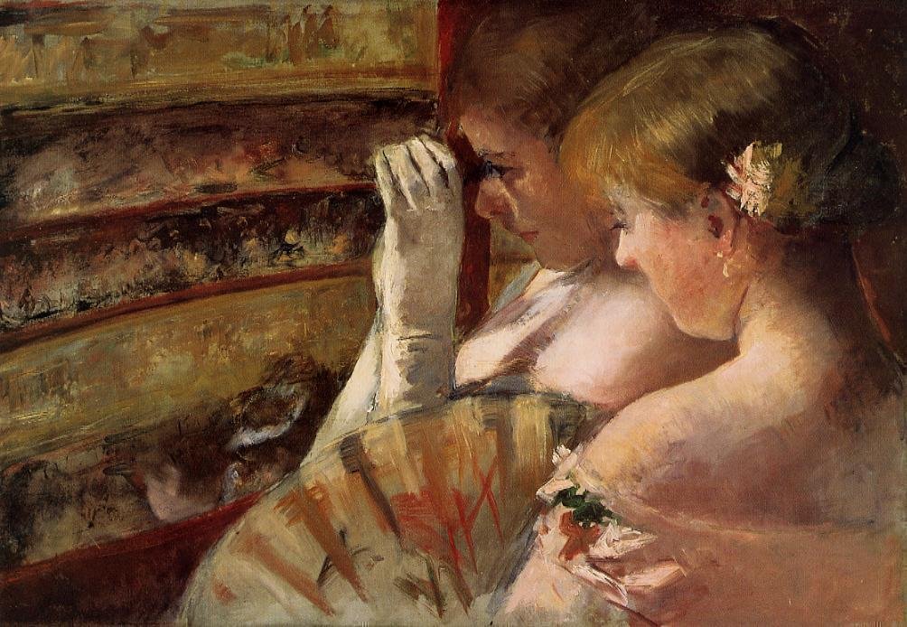 W pudełku autorstwa Mary Cassatt