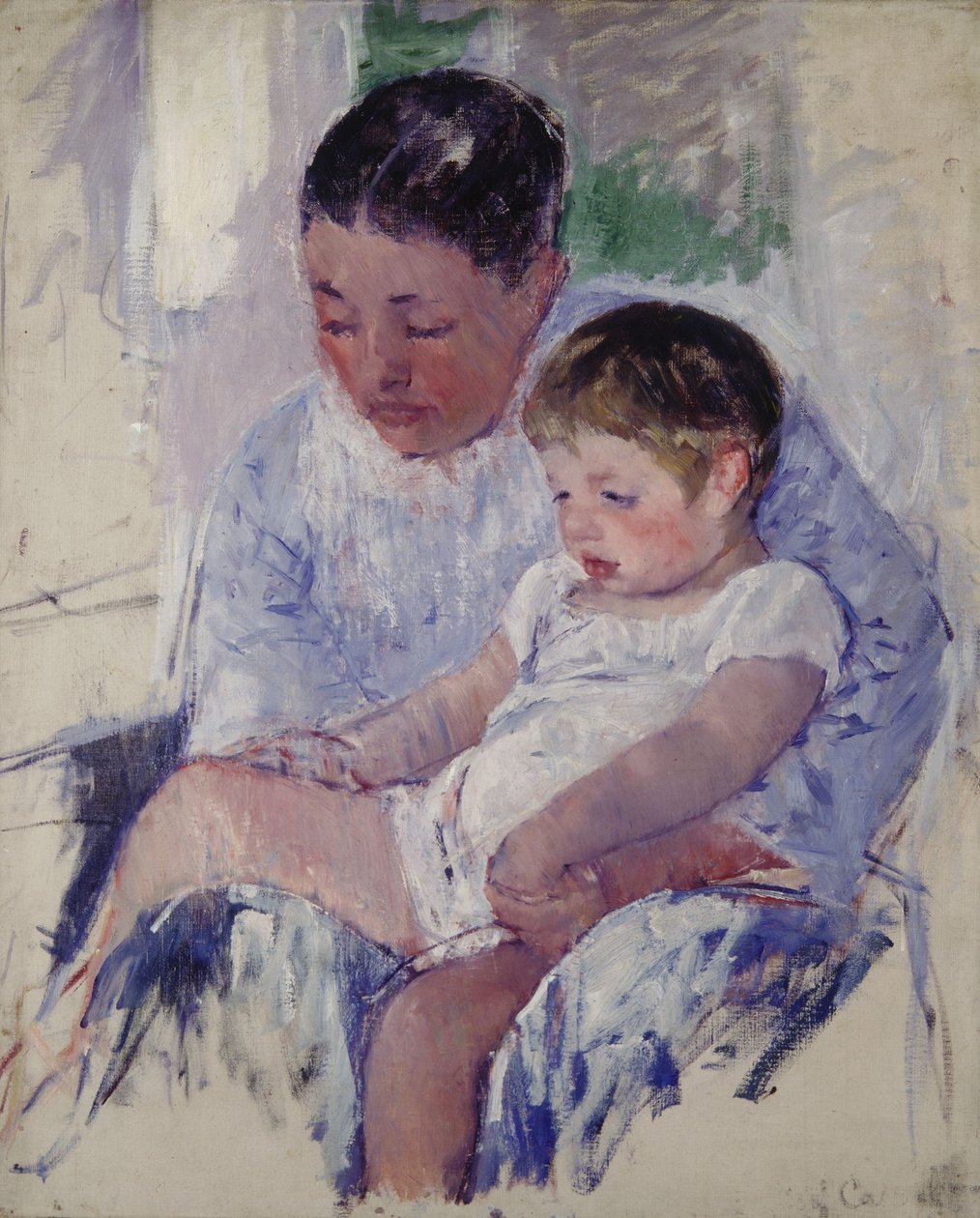 Jenny i jej śpiące dziecko autorstwa Mary Cassatt