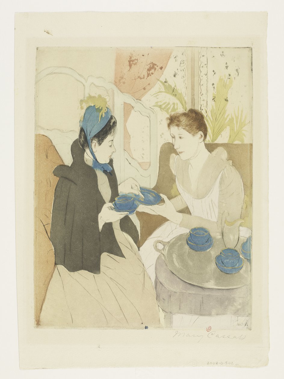 La Visite autorstwa Mary Cassatt