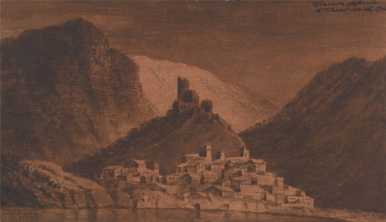 Tournon naprzeciwko Teint nad Rodanem autorstwa Mary Harcourt