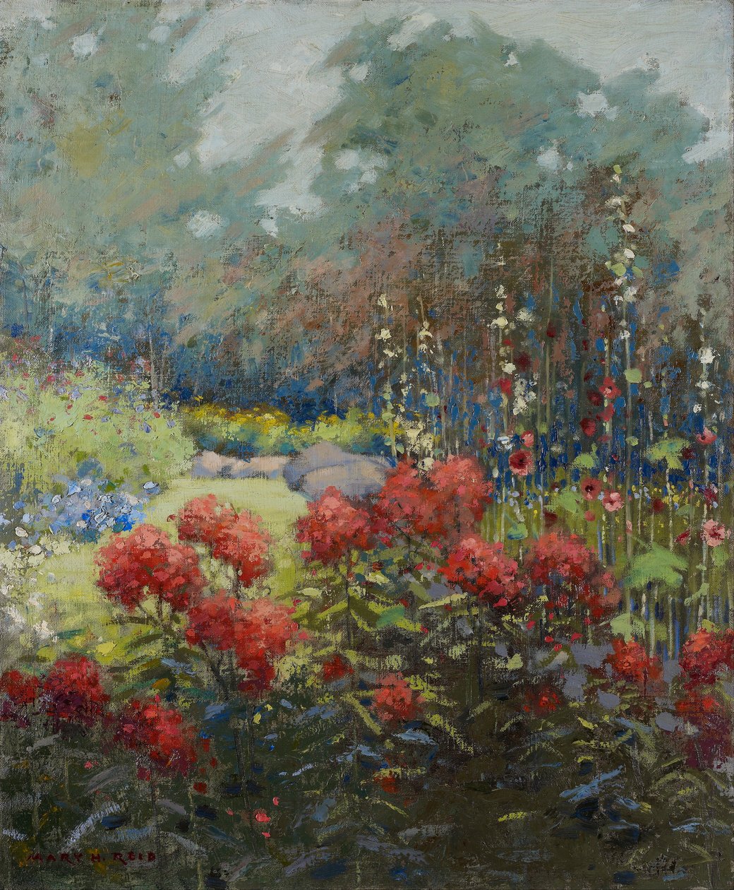 Ogród we wrześniu autorstwa Mary Hiester Reid