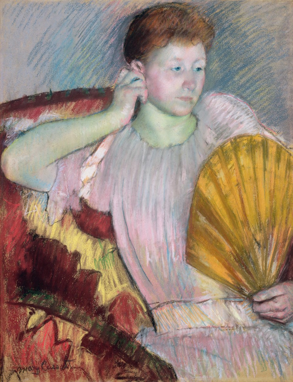 Kontemplacja, 1891 (pastel na papierze) autorstwa Mary Cassatt