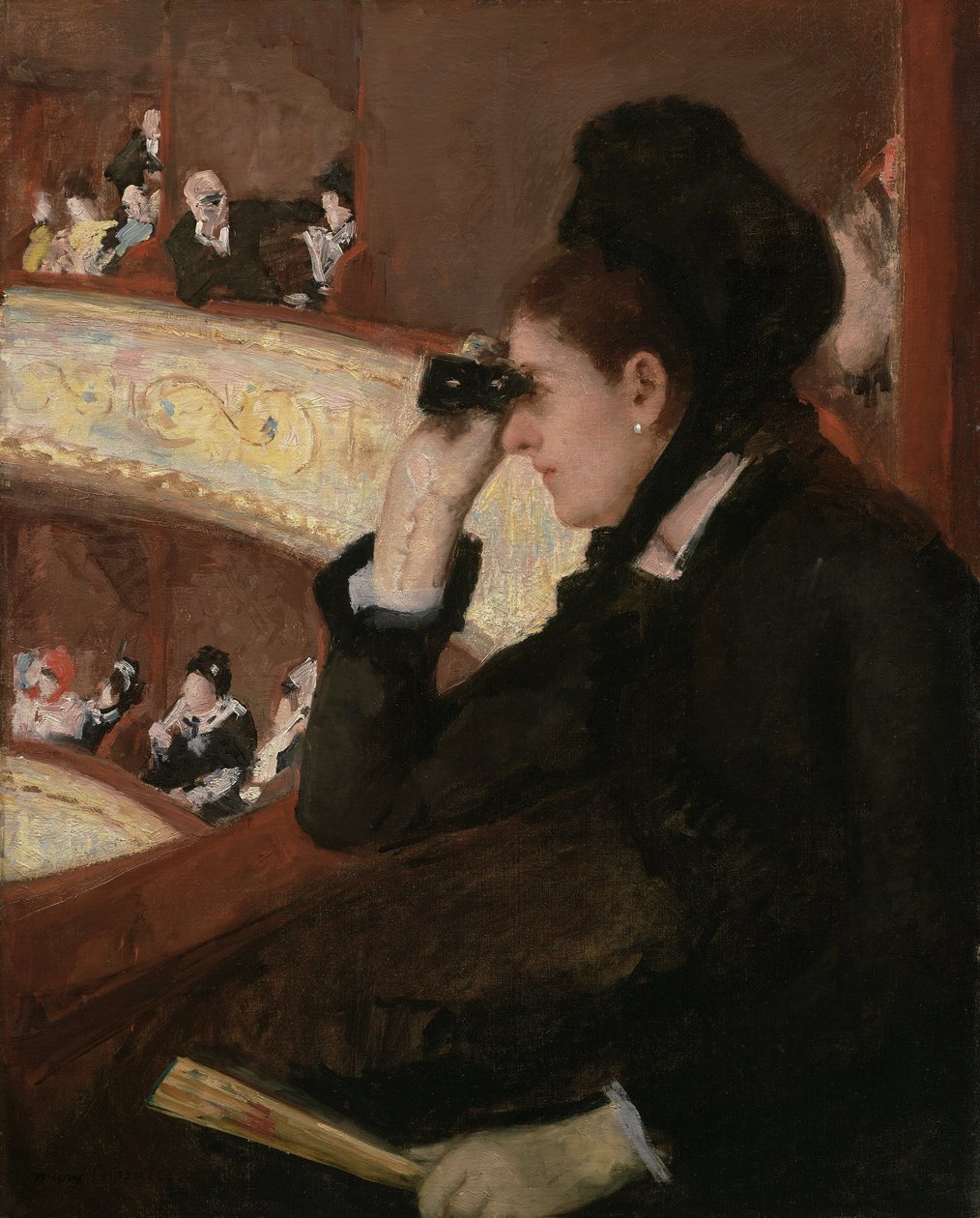 W loży autorstwa Mary Cassatt