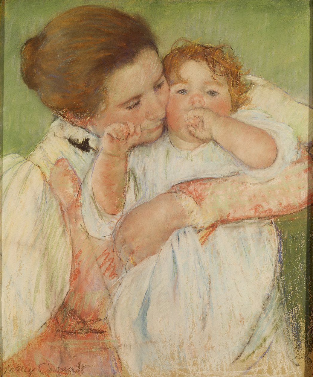 Matka z Dzieciątkiem, 1897 (pastel na papierze) autorstwa Mary Cassatt