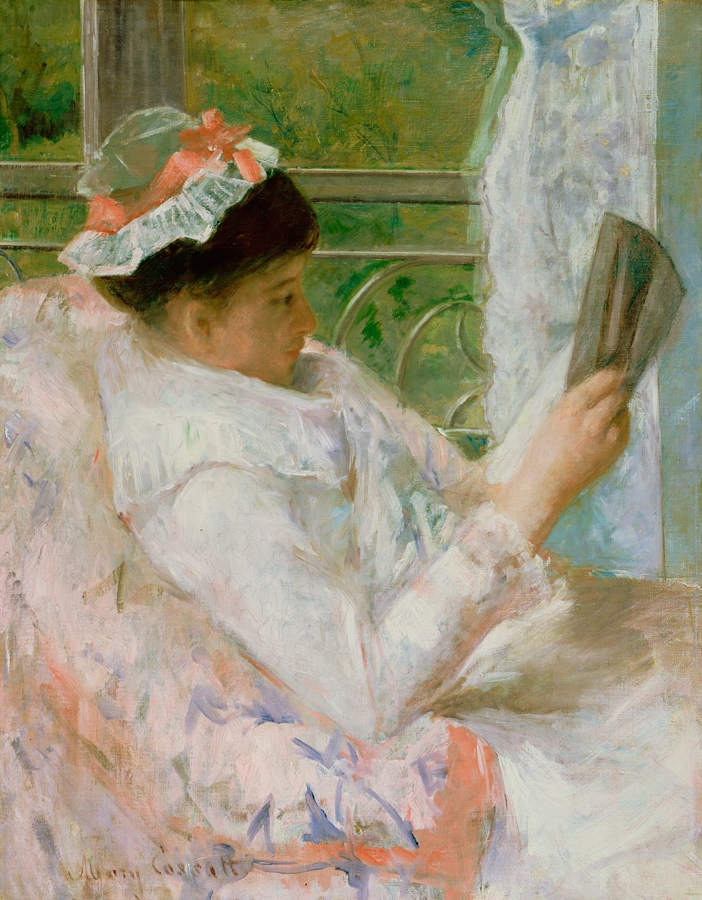 Czytelniczka (Lydia Cassatt) ok. 1878 r. autorstwa Mary Cassatt