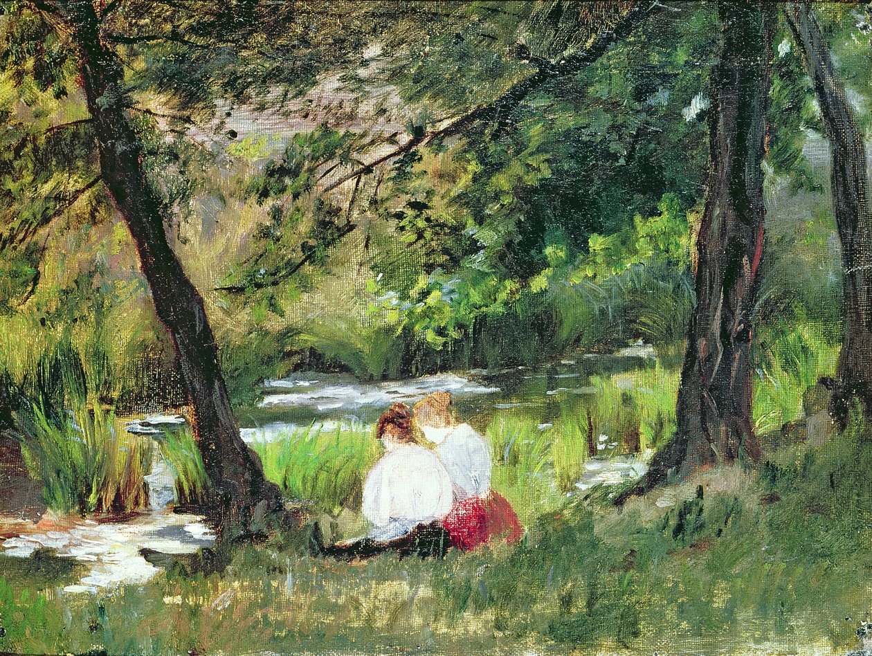 Dwie siedzące kobiety autorstwa Mary Cassatt