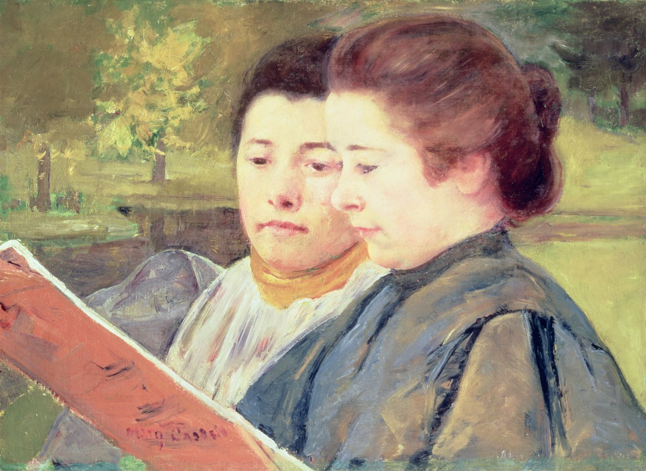 د ښځو لوستلو پولی autorstwa Mary Cassatt