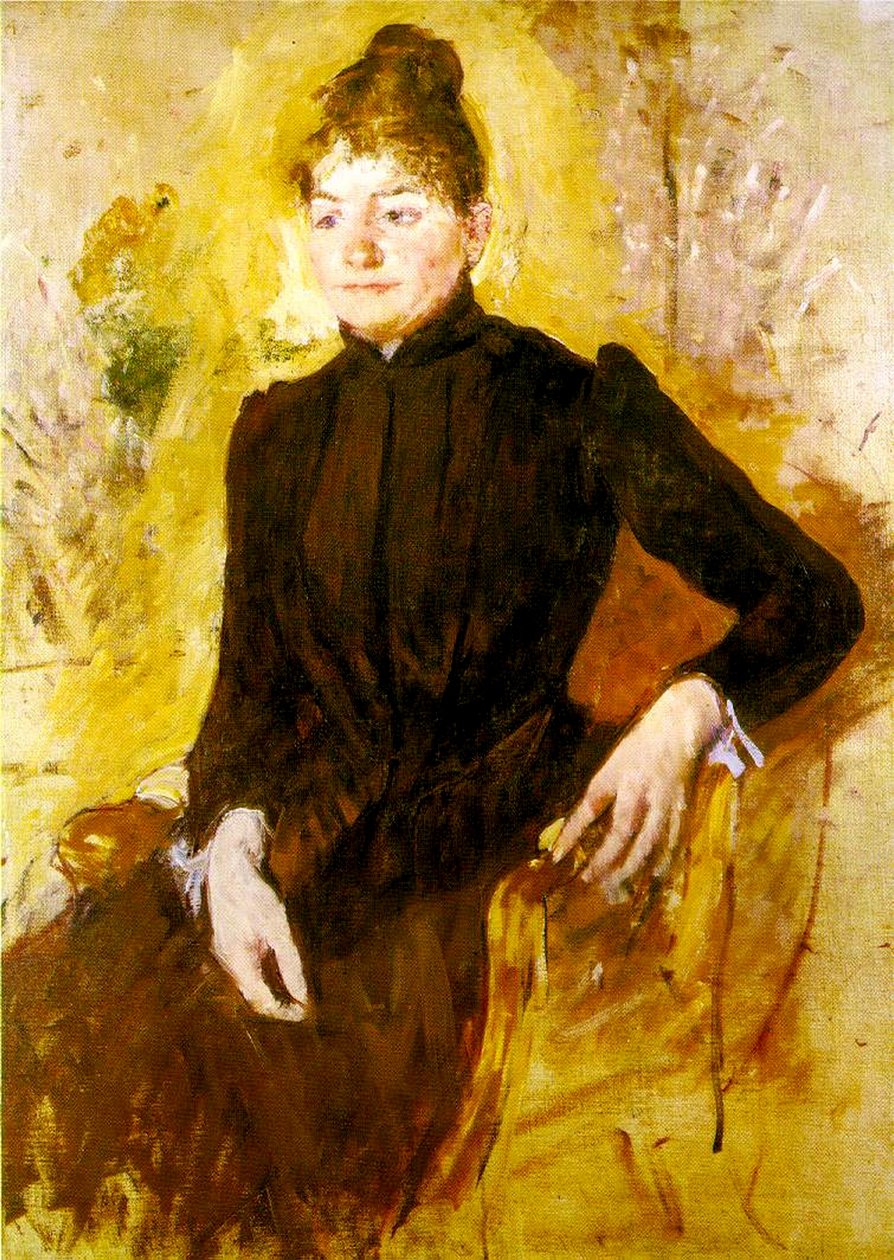 Młoda kobieta w czerni, ok. 1882 r. autorstwa Mary Cassatt