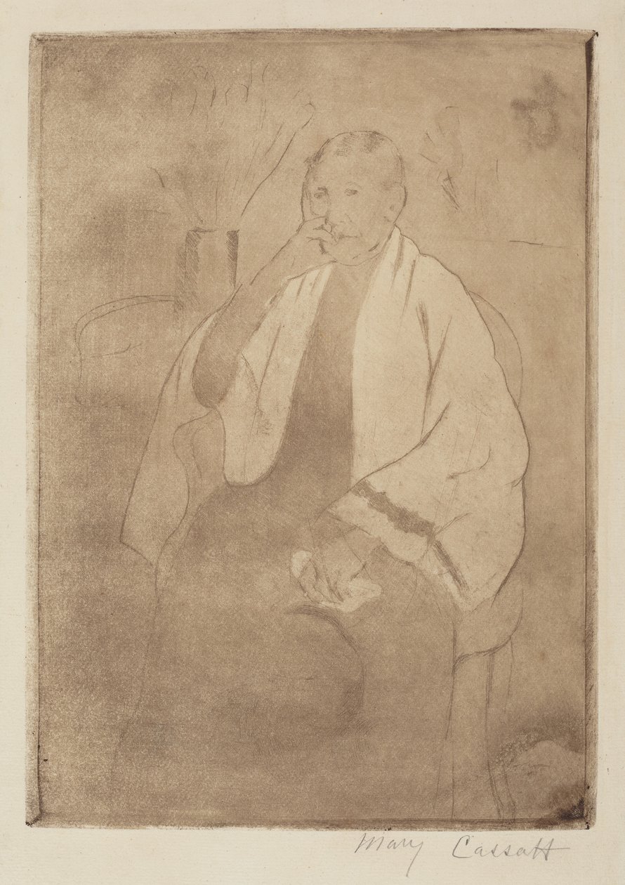Portret matki artysty autorstwa Mary Cassatt