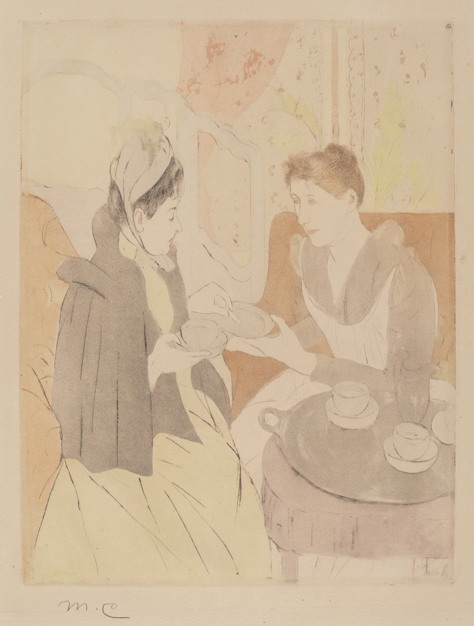 Podwieczorek, 1890-1891. autorstwa Mary Cassatt