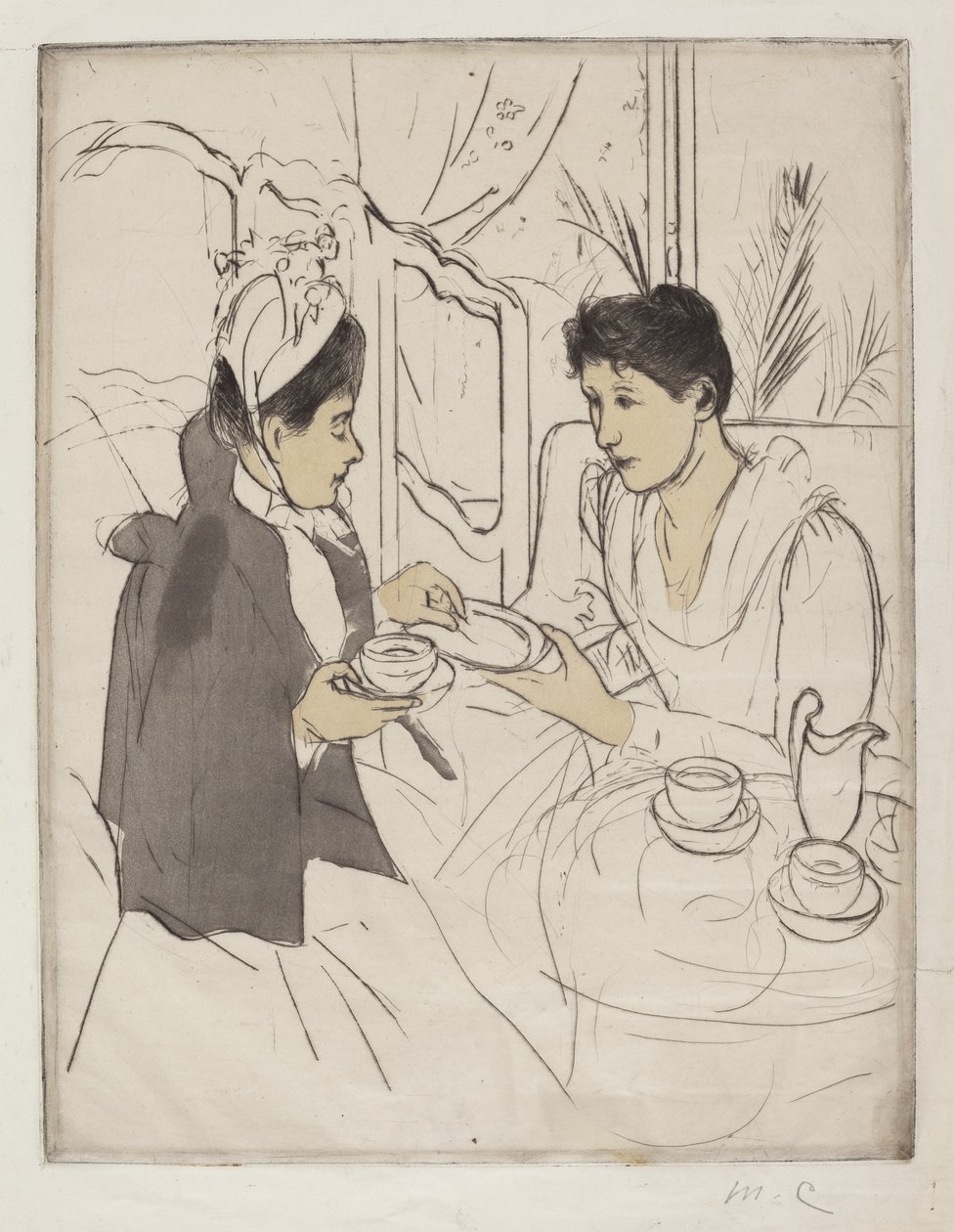 Podwieczorek, 1890-1891. autorstwa Mary Cassatt
