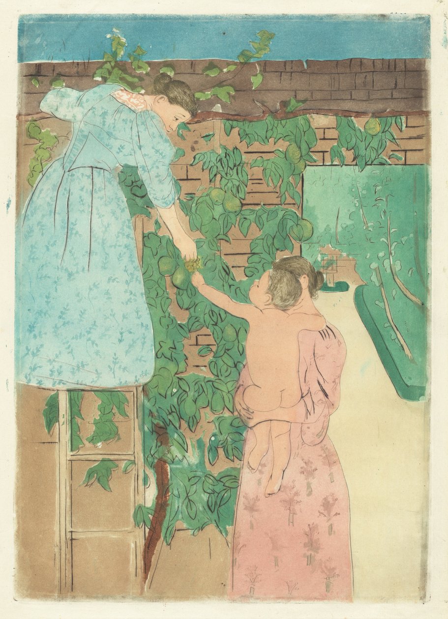 Zbieranie Owoców, ok. godz. 1893. autorstwa Mary Cassatt