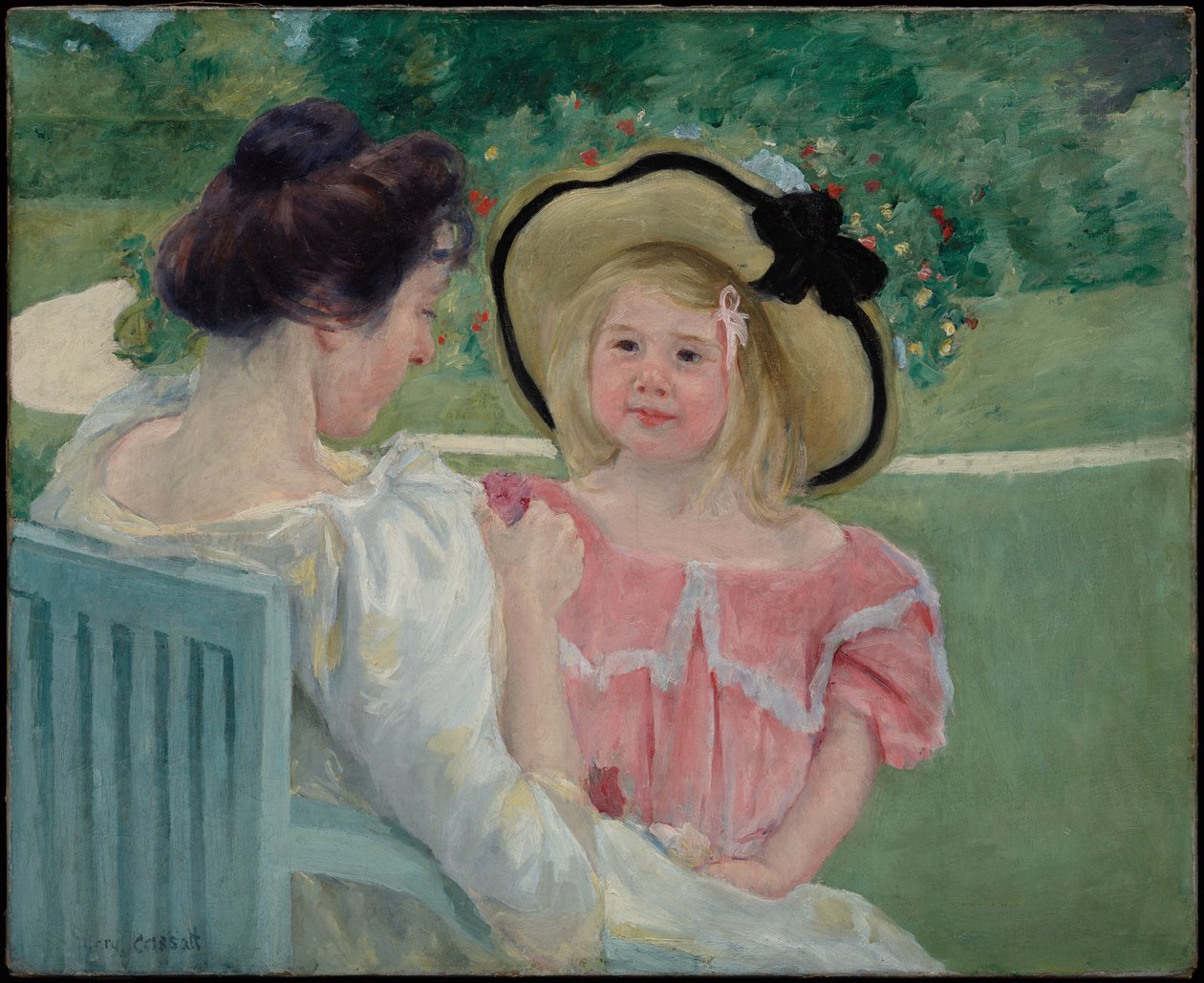 W ogrodzie autorstwa Mary Cassatt