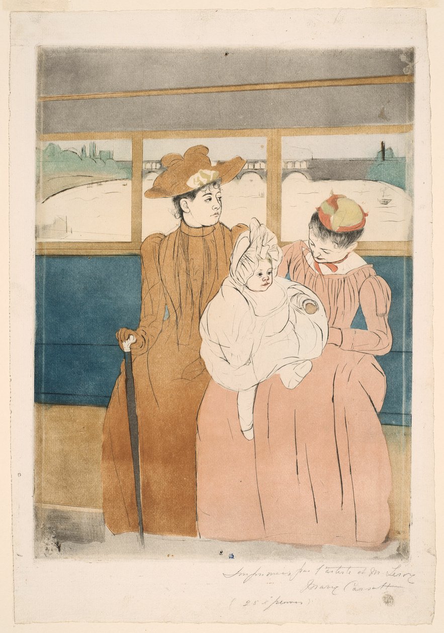 W Omnibusie autorstwa Mary Cassatt