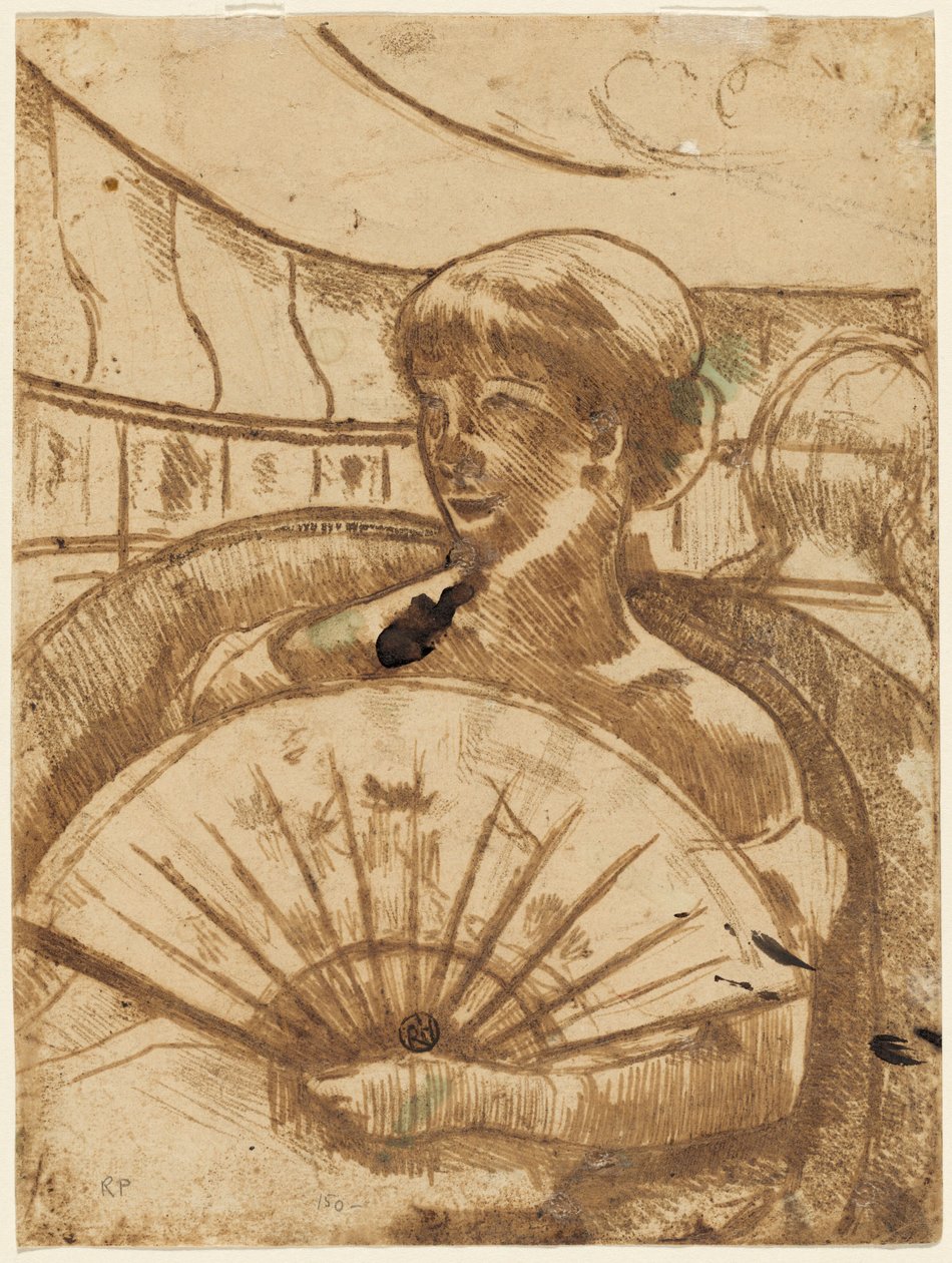 W Operze [verso], 1880. autorstwa Mary Cassatt
