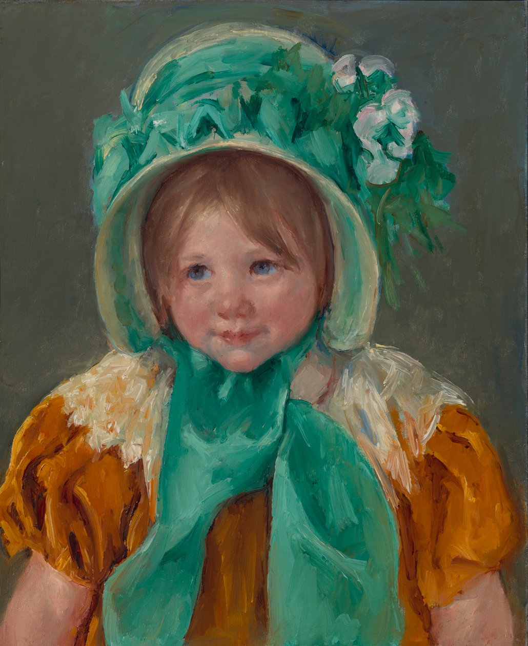 Sara w Zielonej Czapce, ca. 1901. autorstwa Mary Cassatt