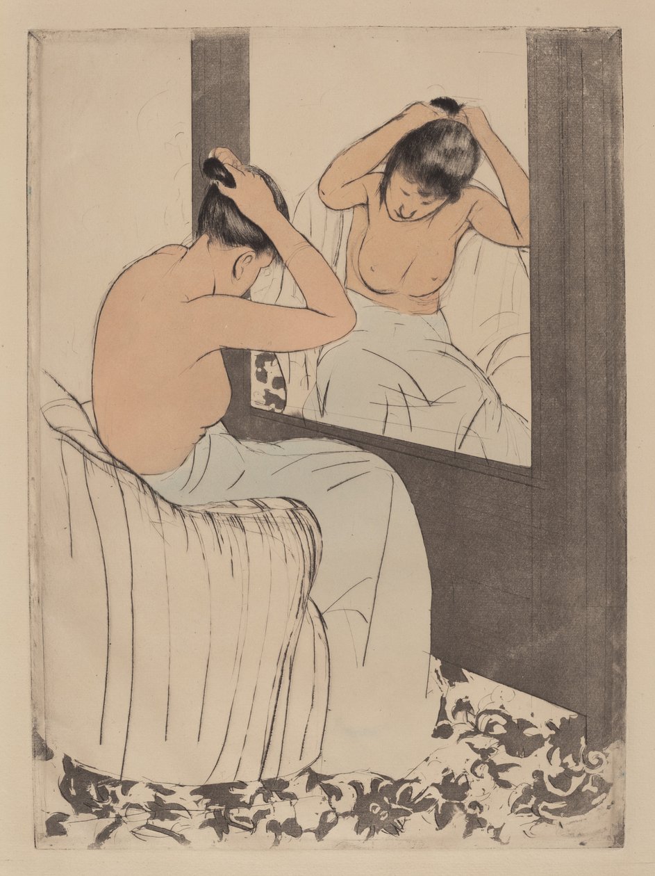 Fryzura, 1890-1891. autorstwa Mary Cassatt
