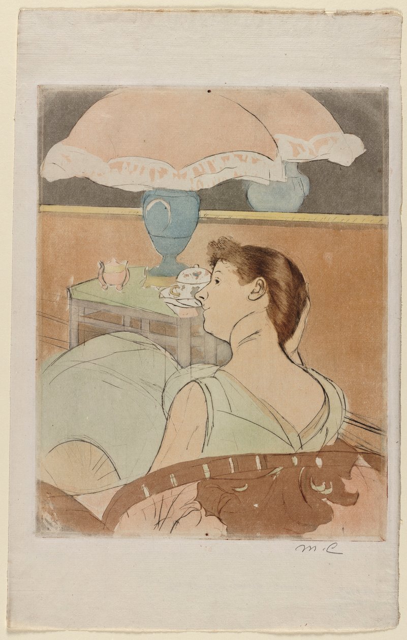 Lampa, 1890-1891. autorstwa Mary Cassatt