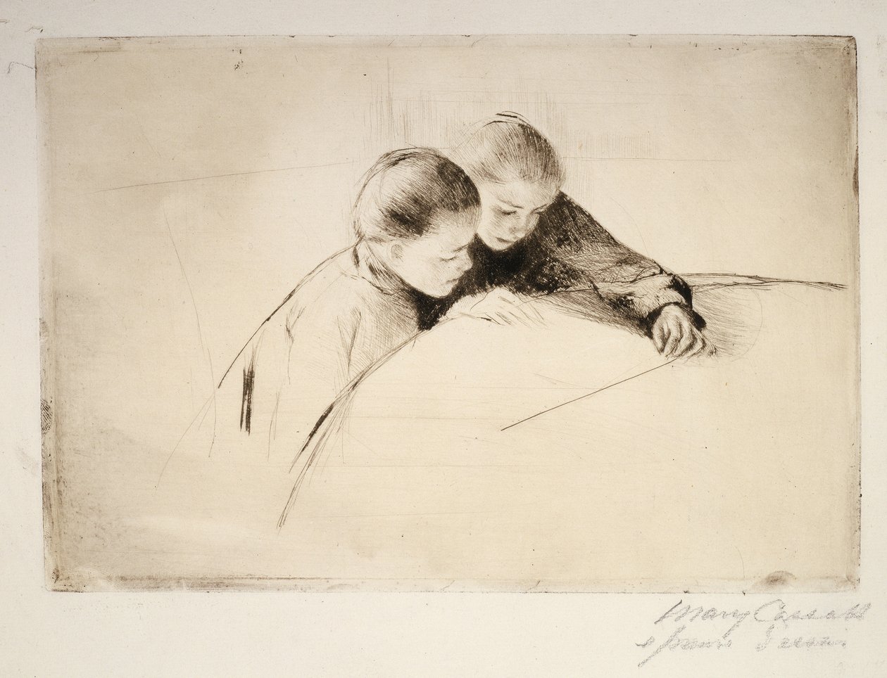 Mapa, 1890 autorstwa Mary Cassatt