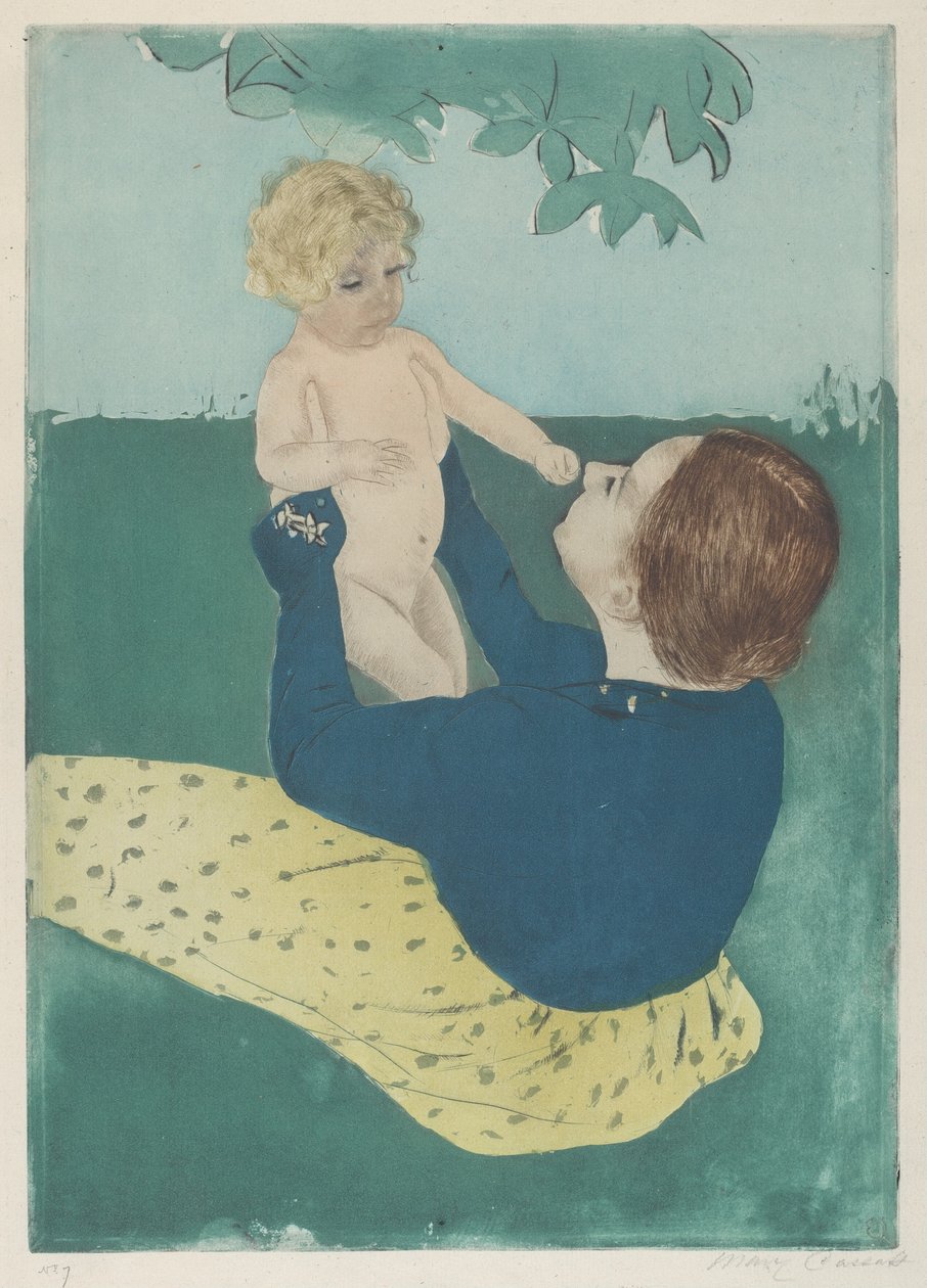Pod kasztanem, 1896-1897. autorstwa Mary Cassatt