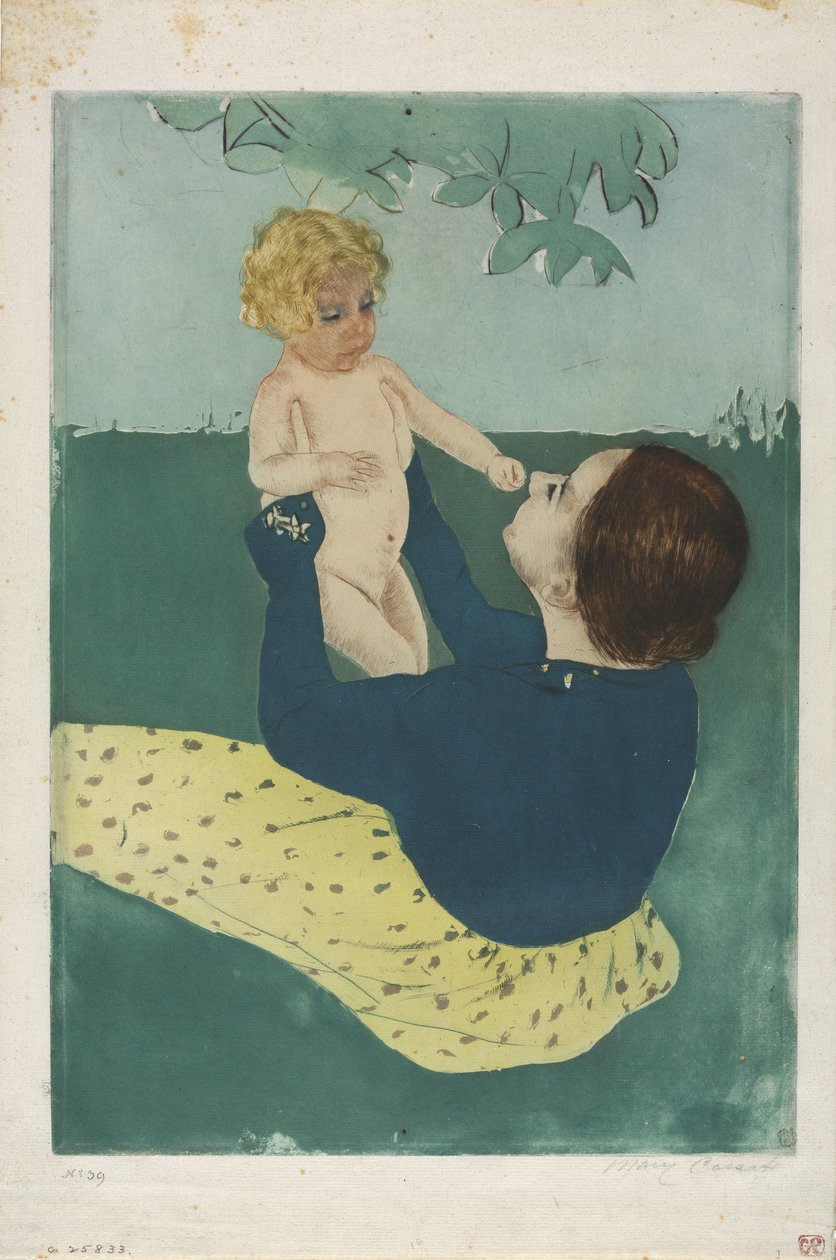 Pod kasztanem, 1896-97 autorstwa Mary Cassatt