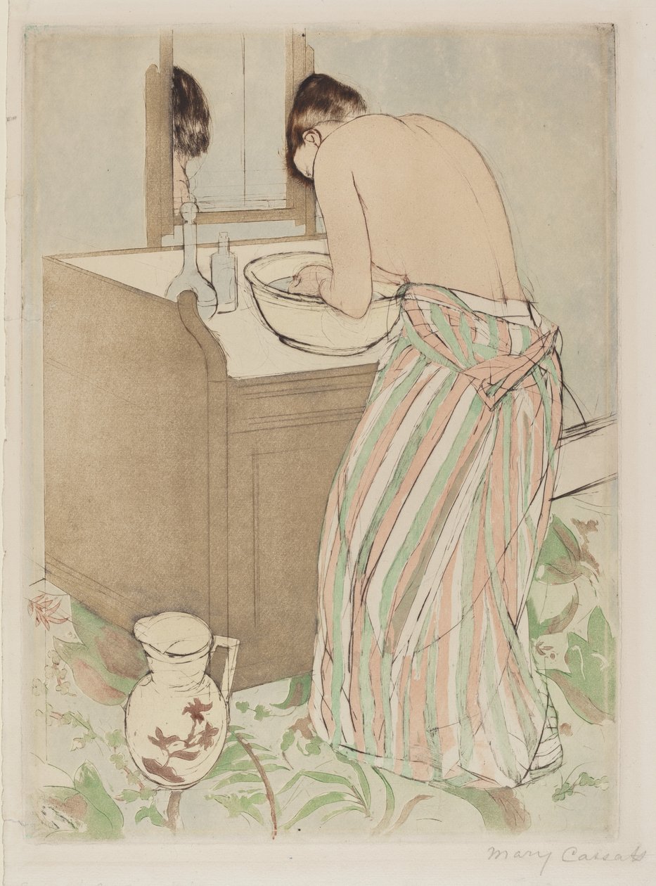 Kobieta w kąpieli autorstwa Mary Cassatt