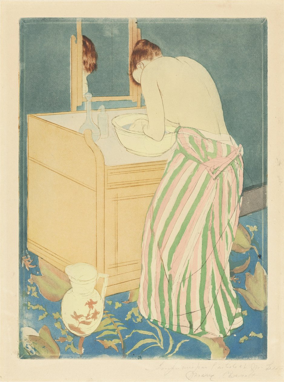 Kobieta w kąpieli autorstwa Mary Cassatt