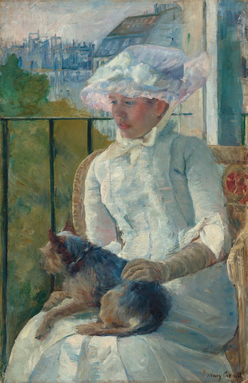 Młoda dziewczyna przy oknie, ok. 1883-1884. autorstwa Mary Cassatt