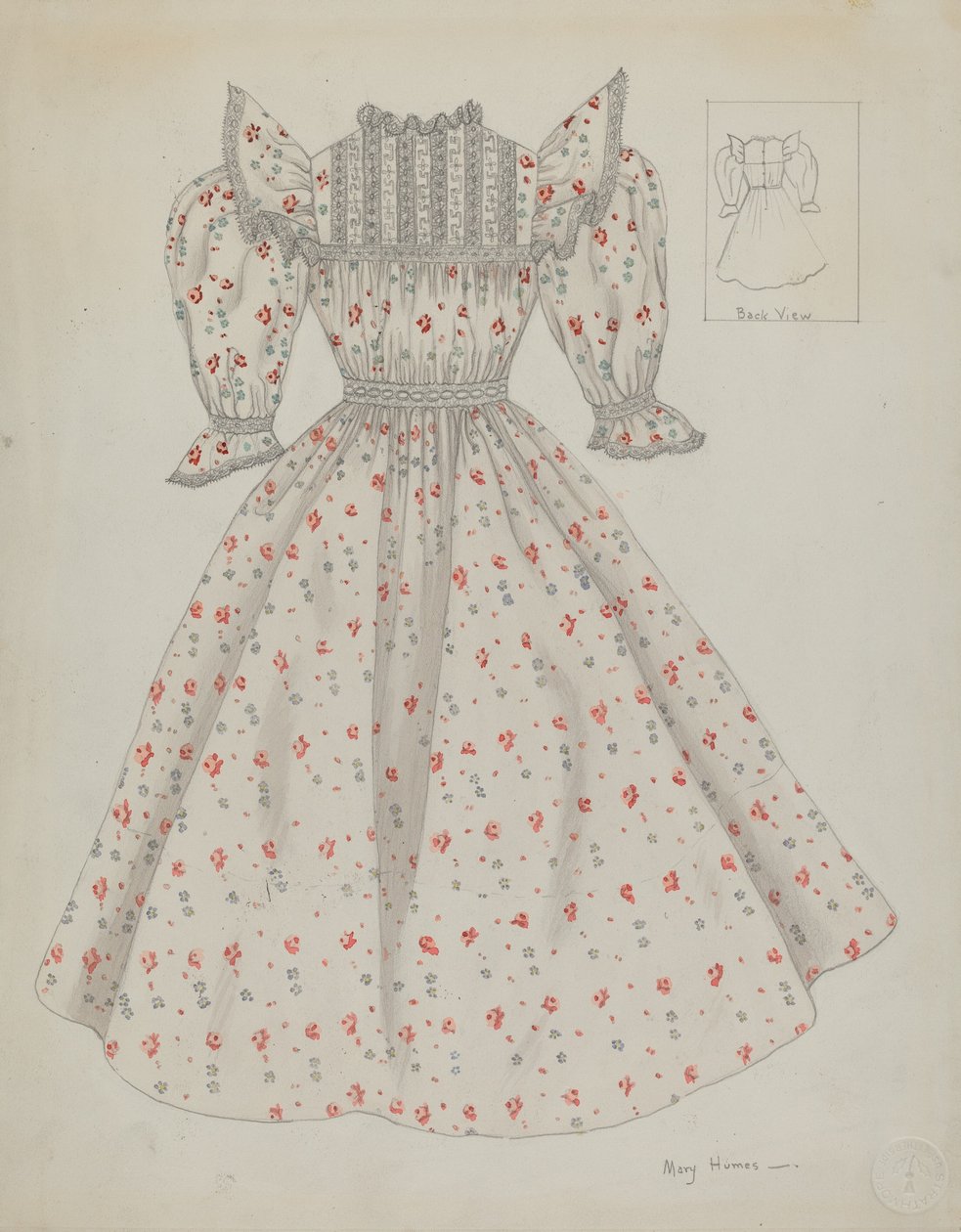 Sukienka dla lalek, ok. 1936. autorstwa Mary E Humes