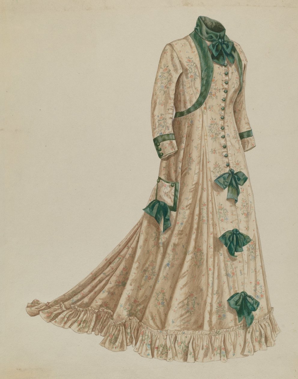 Sukienka poranna, 1935-1942. autorstwa Mary E Humes