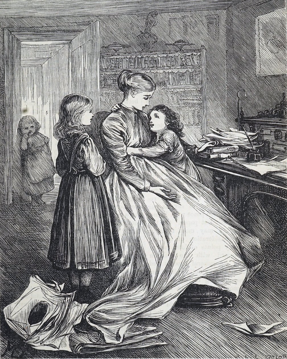 Wdowa z dziećmi autorstwa Mary Ellen Edwards