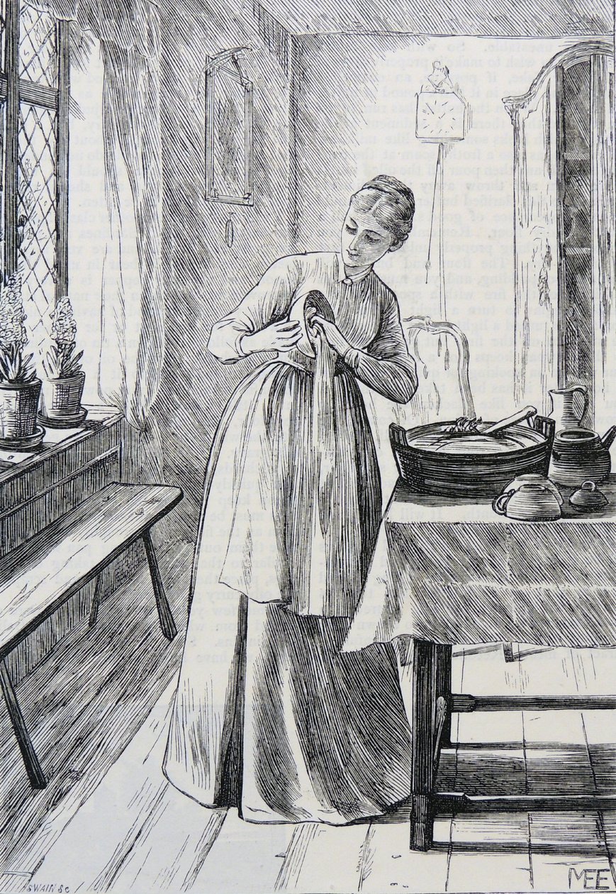 Ilustracja gospodyni domowej autorstwa Mary Ellen Edwards