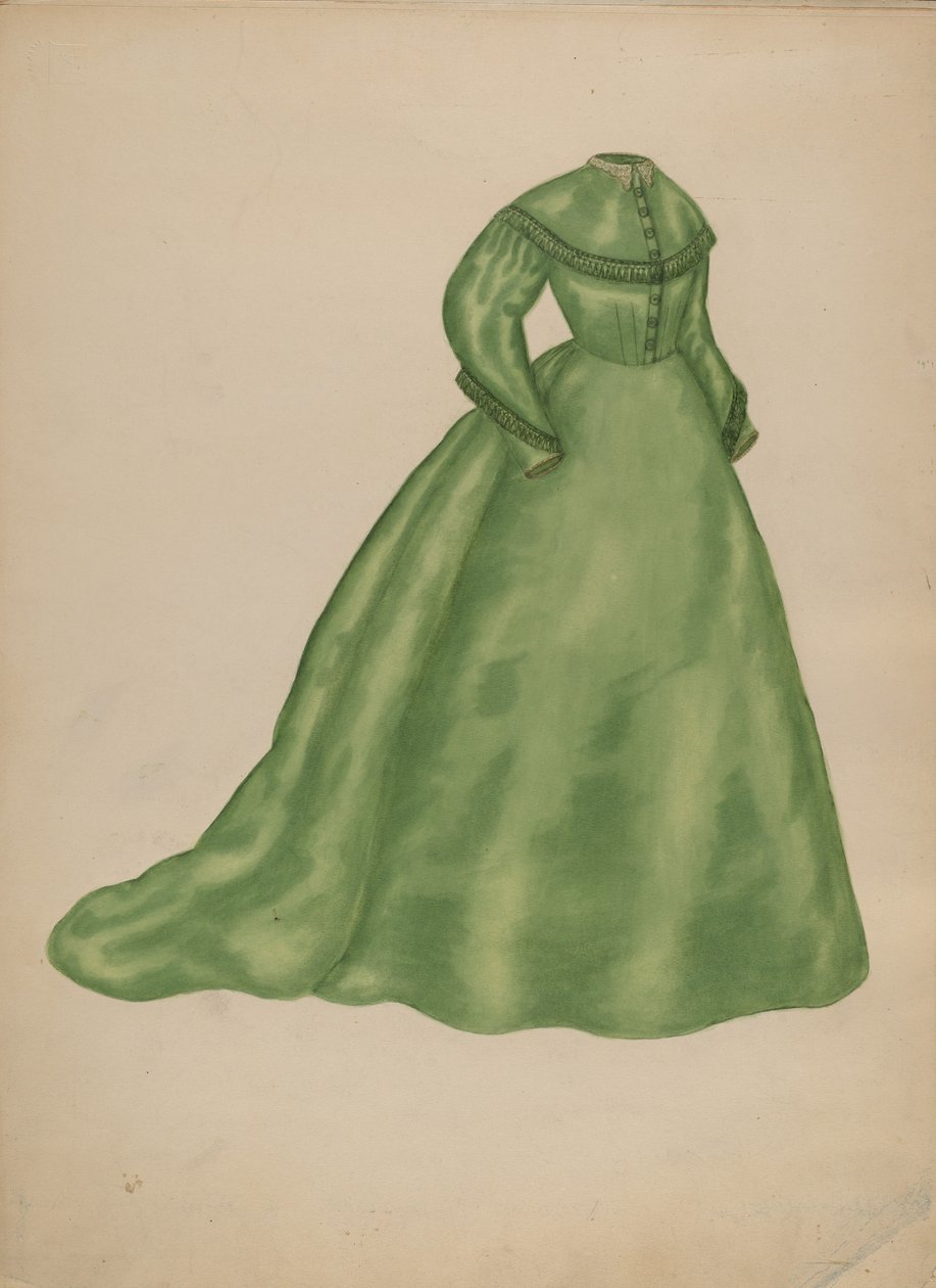 Suknia ślubna, ok. 1940. autorstwa Mary Fitzgerald