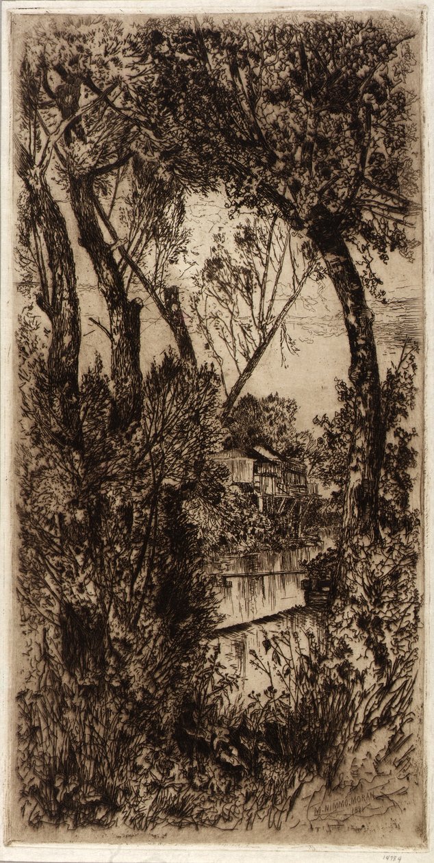 Dom nad strumieniem autorstwa Mary Nimmo Moran