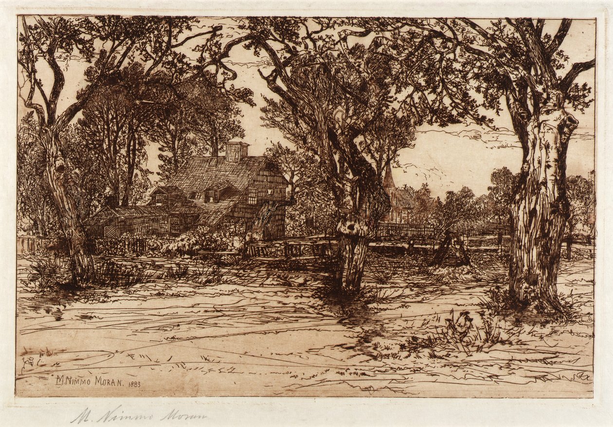 Dom mojego sąsiada - Easthampton autorstwa Mary Nimmo Moran
