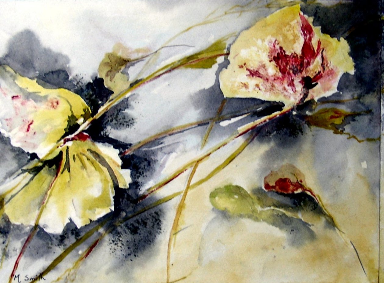 liście lilii dryfują autorstwa Mary Smith