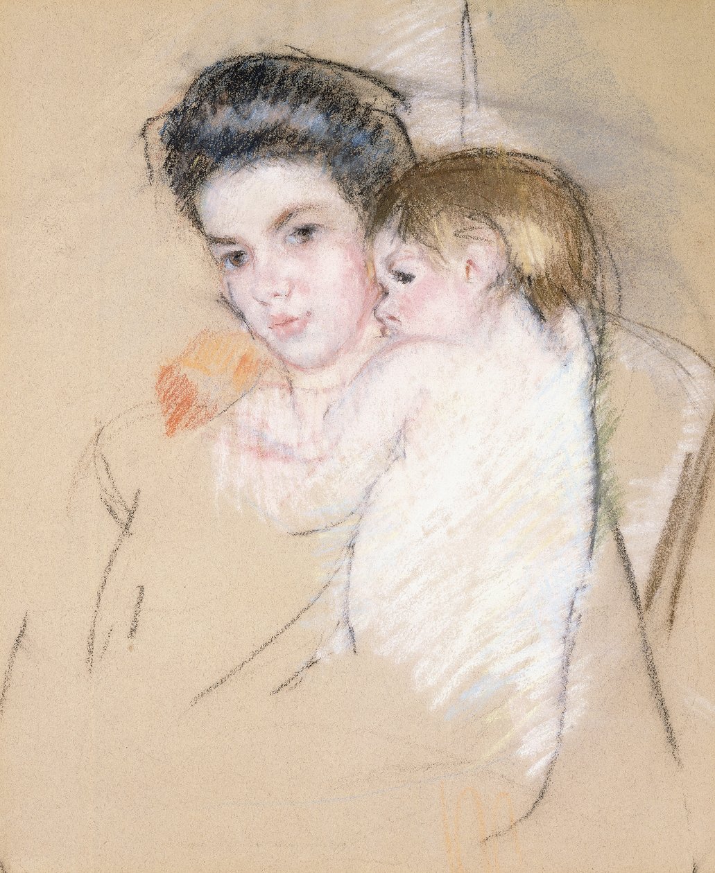 Matko i nagie dziecko, autorstwa Mary Cassatt