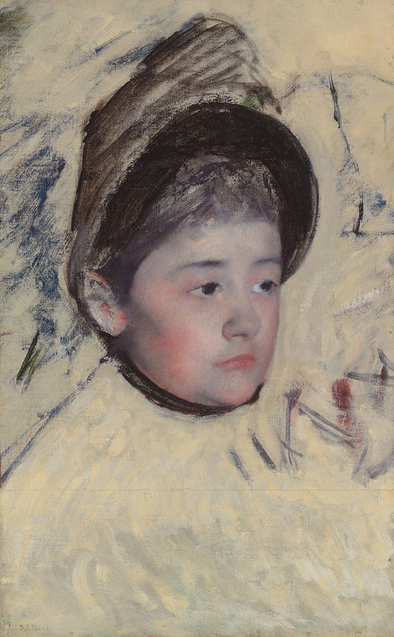 Kobieta w czepku, ok. 1889 r. autorstwa Mary Cassatt
