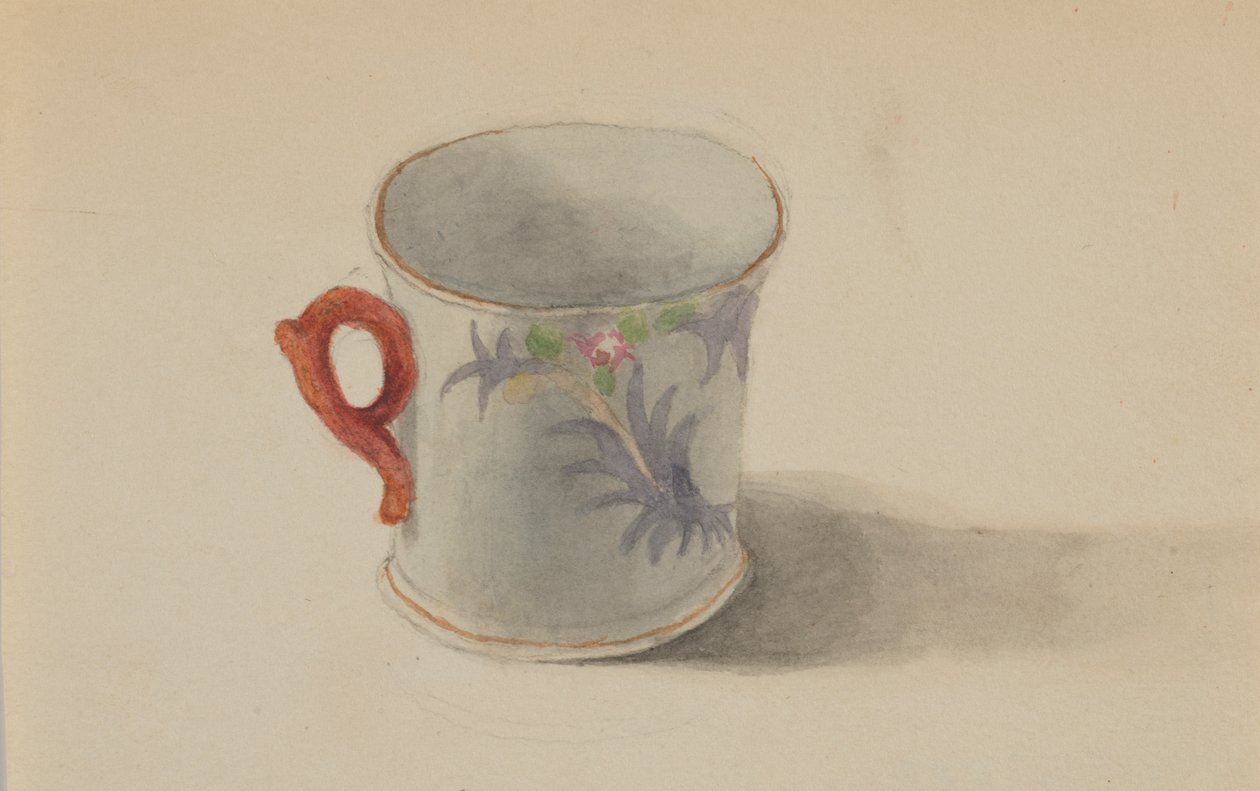 Puchar bez tytułu, ca. 1872-1874. autorstwa Mary Vaux Walcott