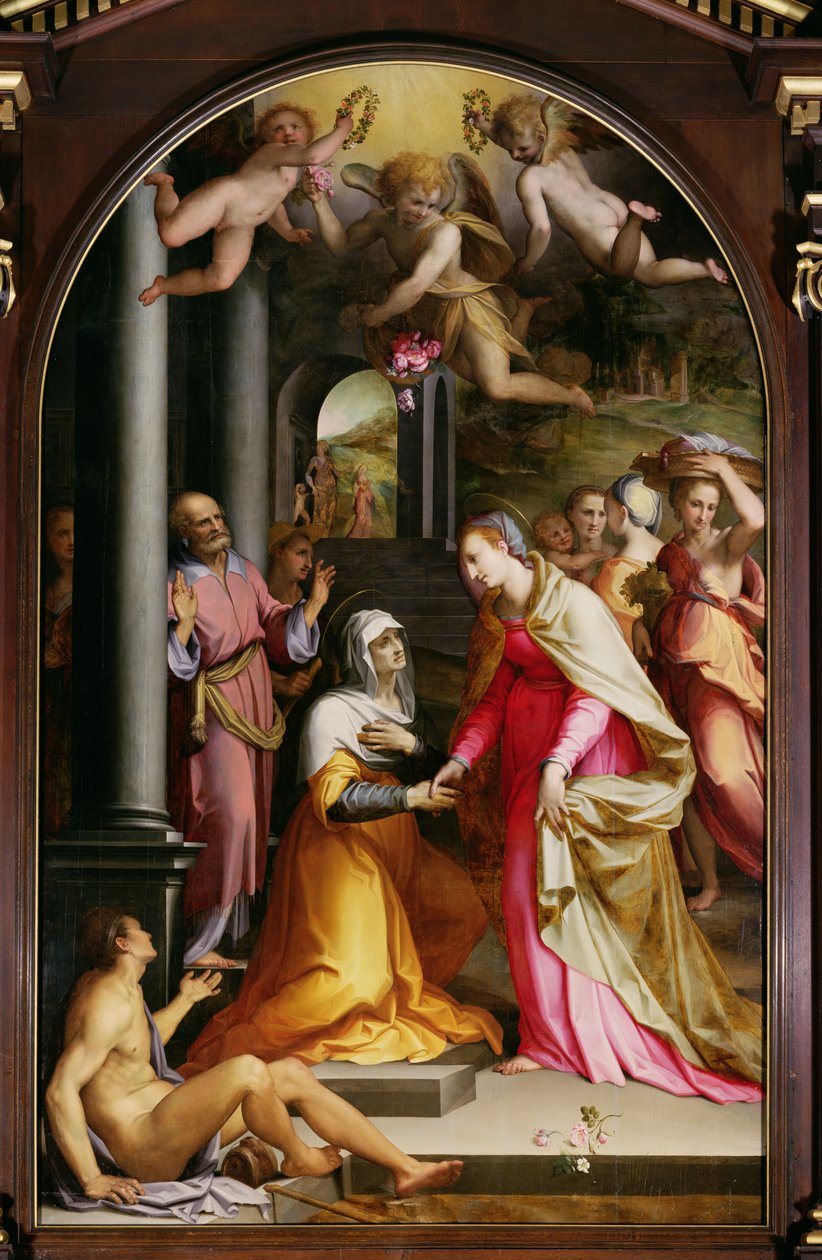 Nawiedzenie, 1560 autorstwa Maso da San Friano