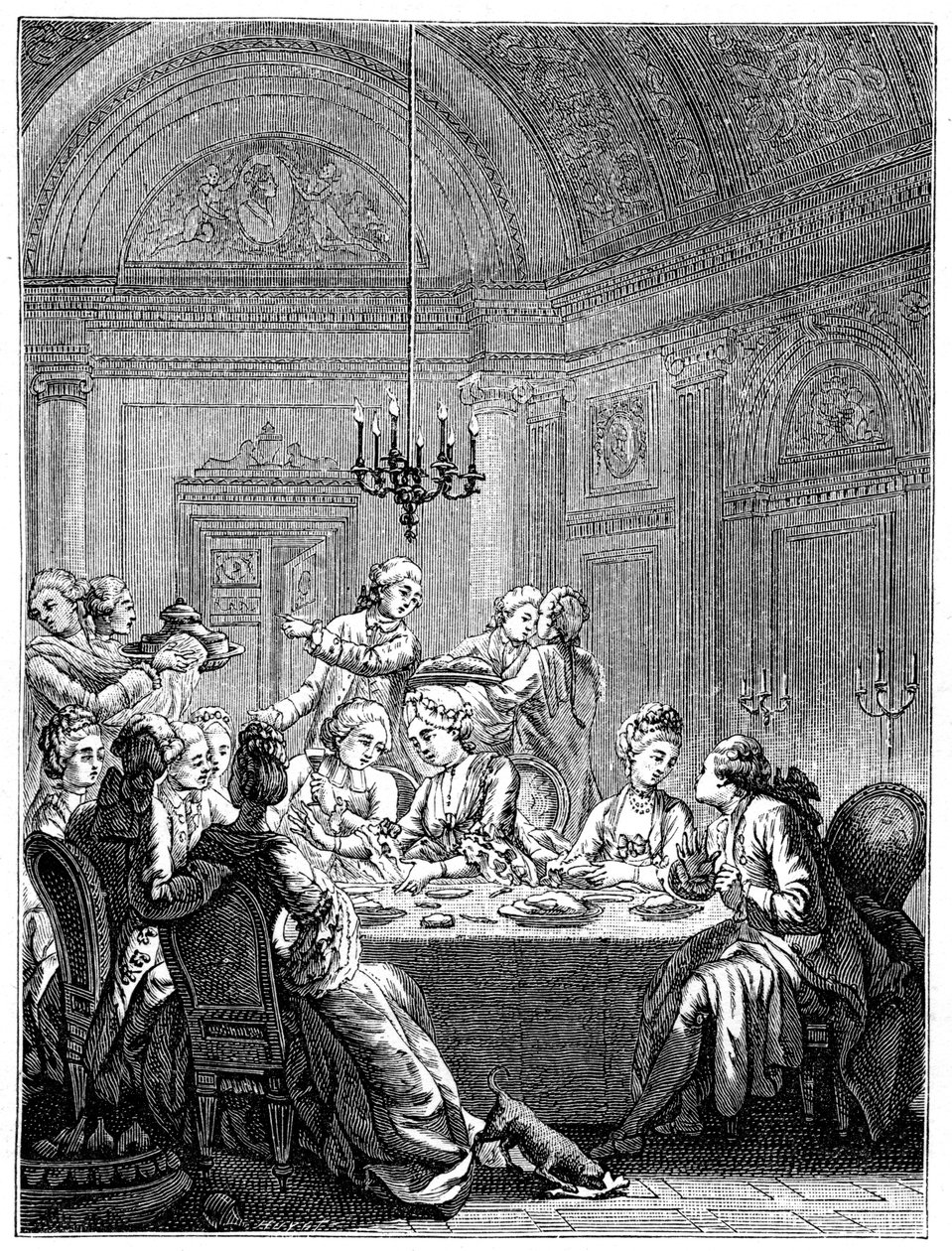 Wieczerza, 1885. autorstwa Masquelier