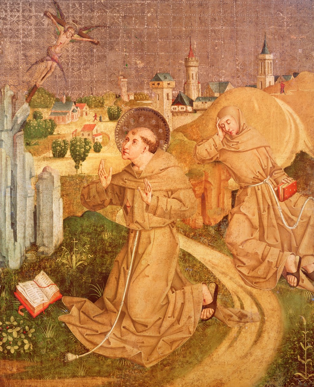 Św. Franciszek otrzymuje stygmaty, 1482 autorstwa Master Z. R.