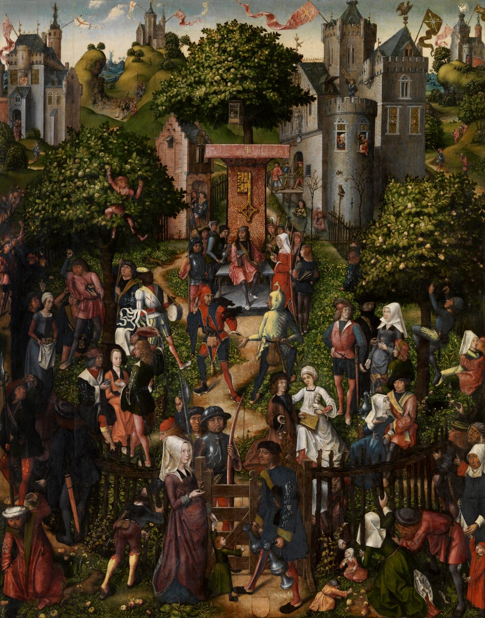 Festiwal łuczników autorstwa Master of Frankfurt