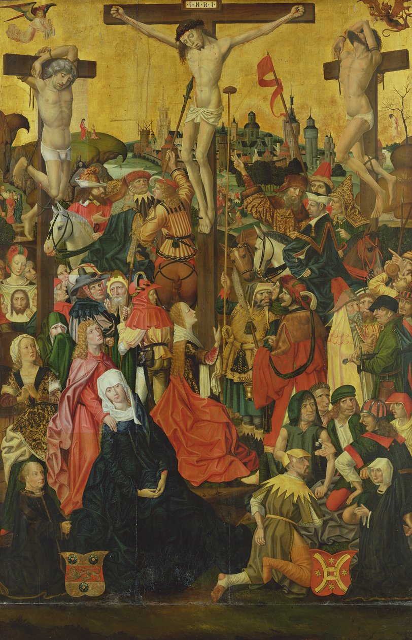 Ukrzyżowanie, ok. 1500 (patrz także 182371) autorstwa Hamburg Master