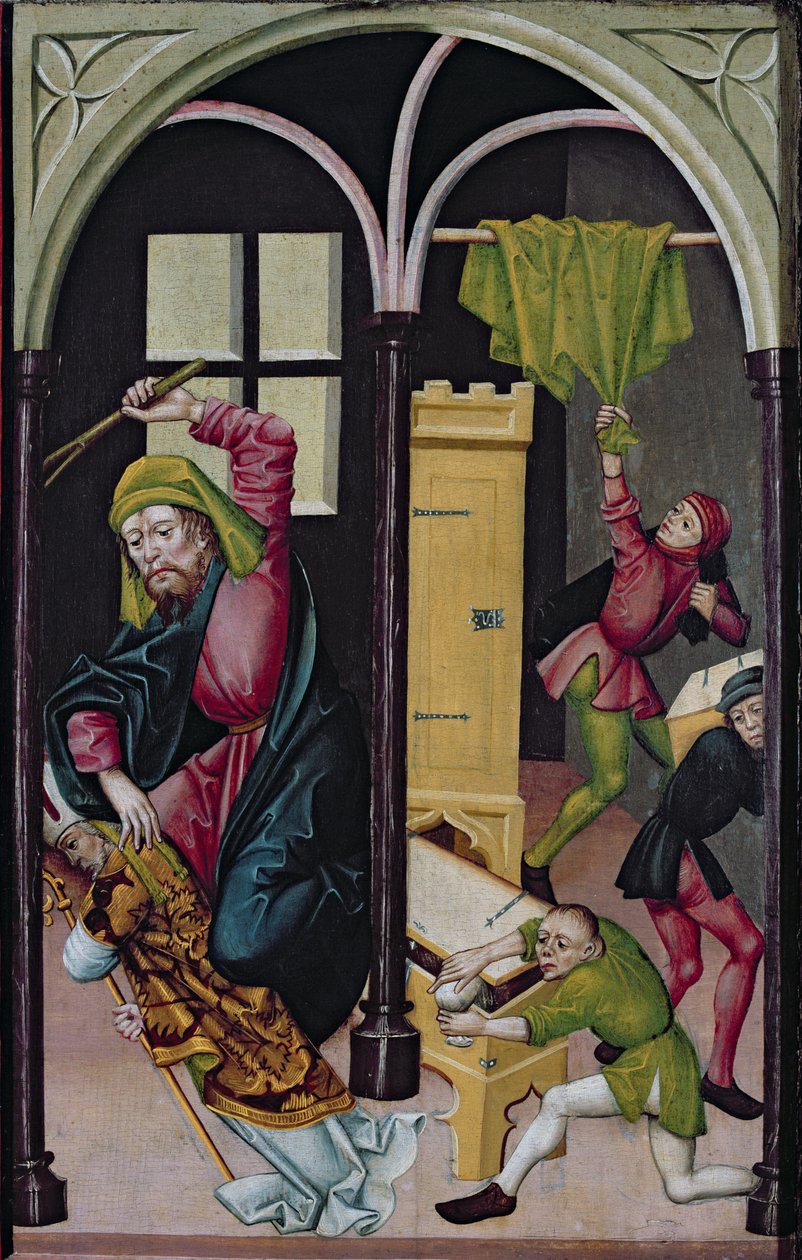 د سینټ نیکولاس پولی Altarpiece autorstwa Master of Janosret