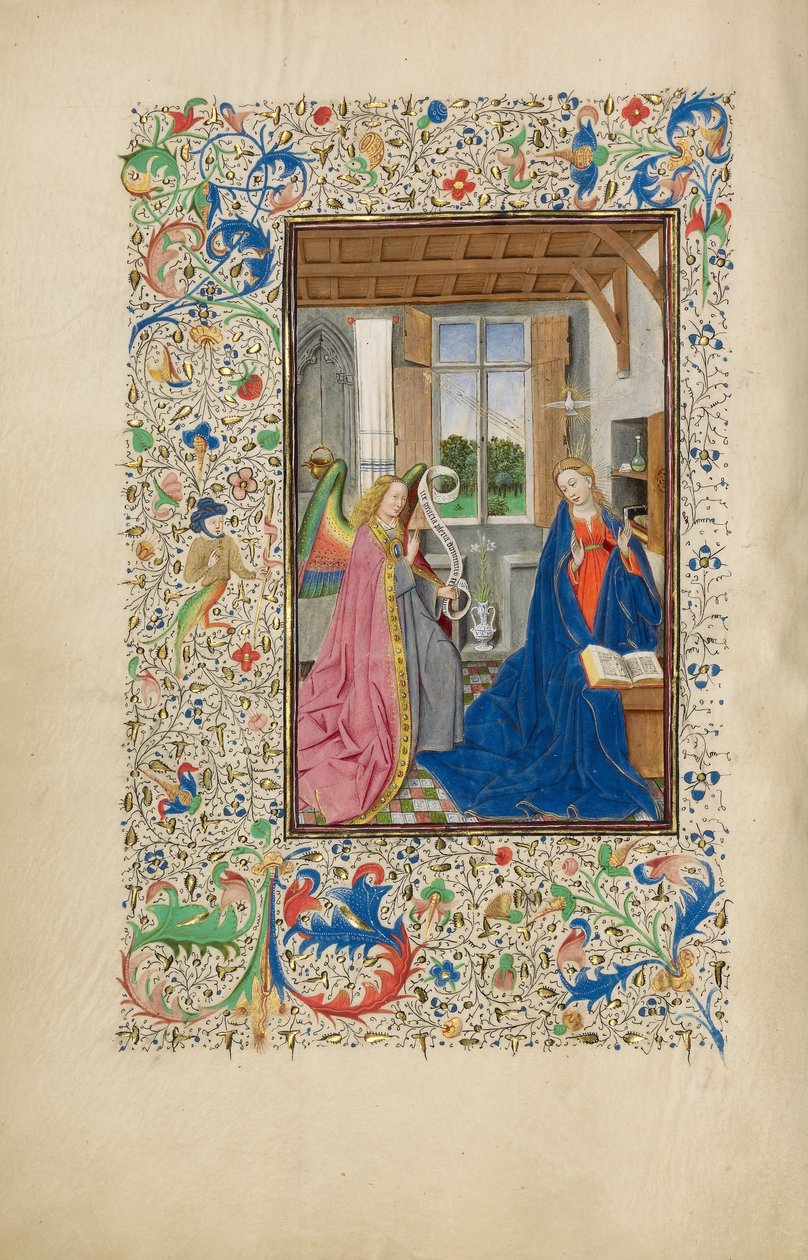 Zwiastowanie autorstwa Master of Llangattock the Hours