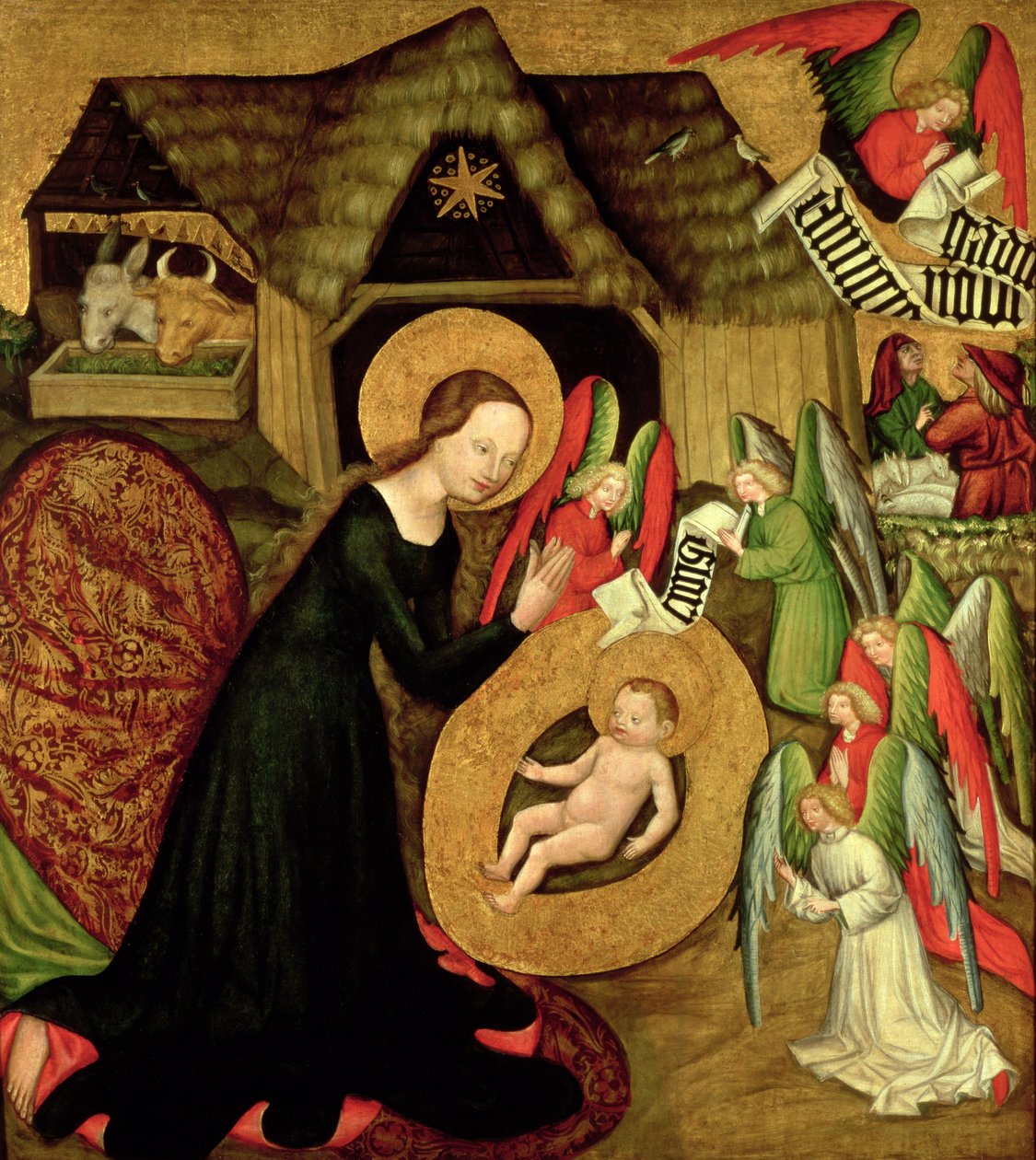 Narodzenia, ok.1425 autorstwa Master of Raigern