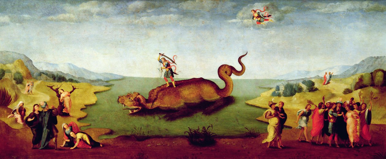 Perseusz ratujący Andromedę autorstwa Master of Serumido