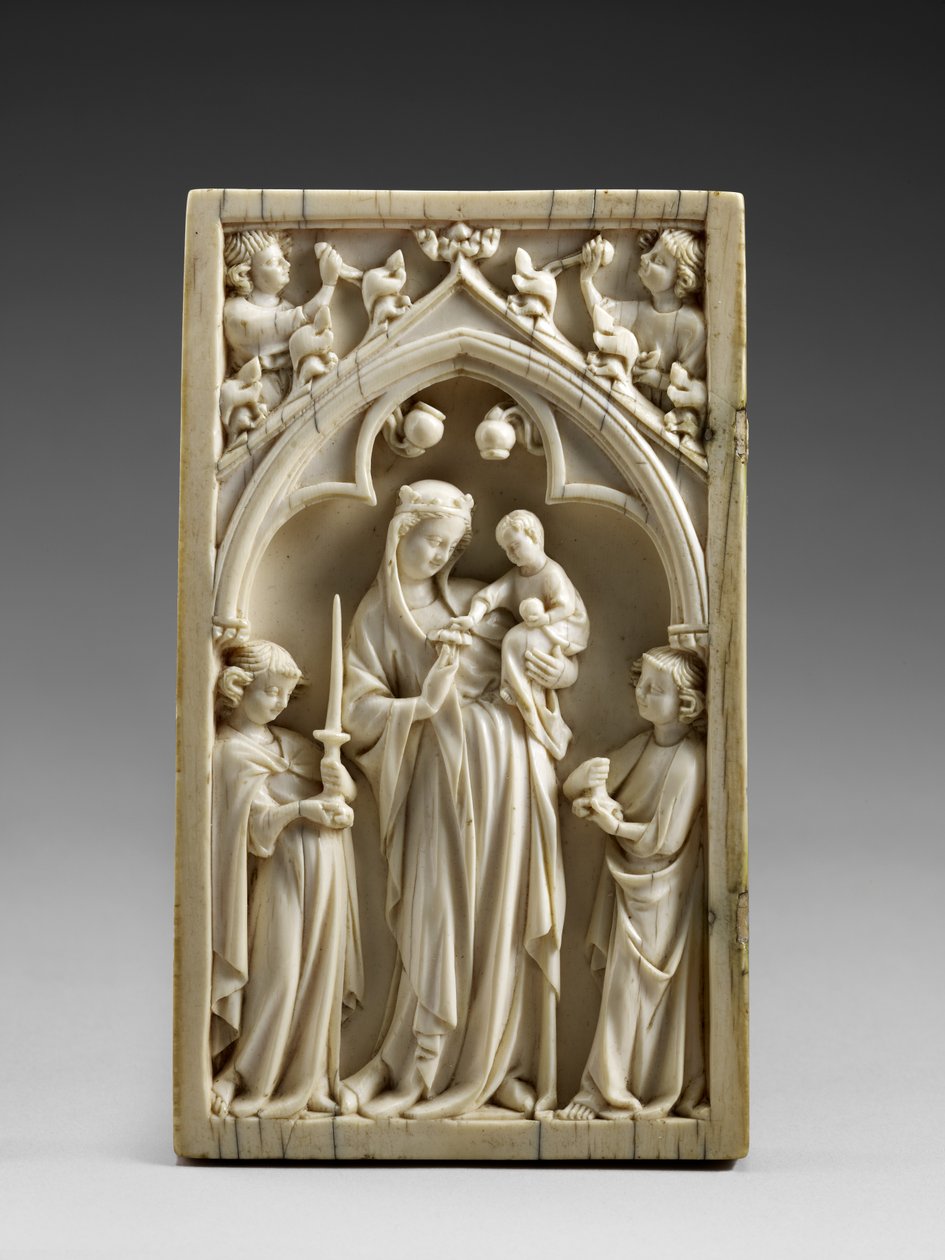 Dziewica z Dzieciątkiem w chwale, ok. 1325-50 autorstwa Master of the Berlin Triptych Master of the Berlin Triptych
